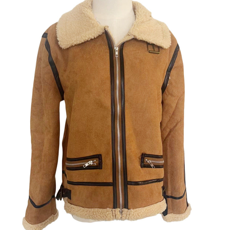 Veste en Fourrure Épaisse Femme