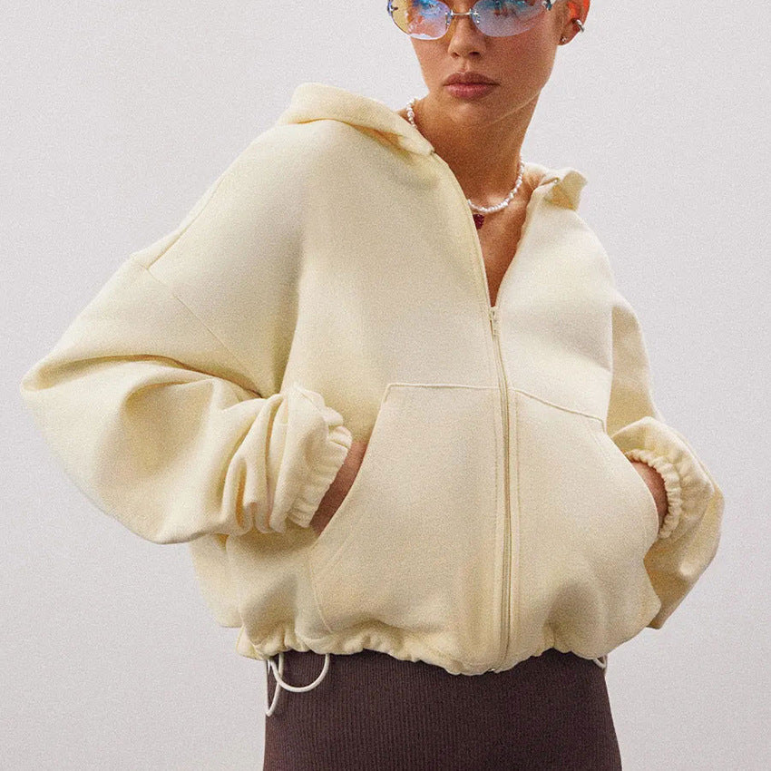Sweatshirt à Capuche Zippé