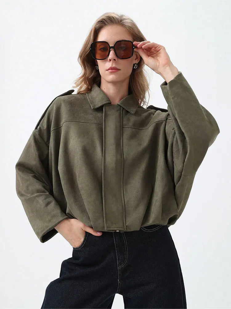Veste Bomber en Daim Style Urbain