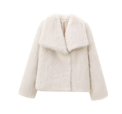 Veste Courte en Fausse Fourrure