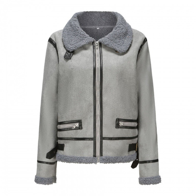Veste en Fourrure Épaisse Femme