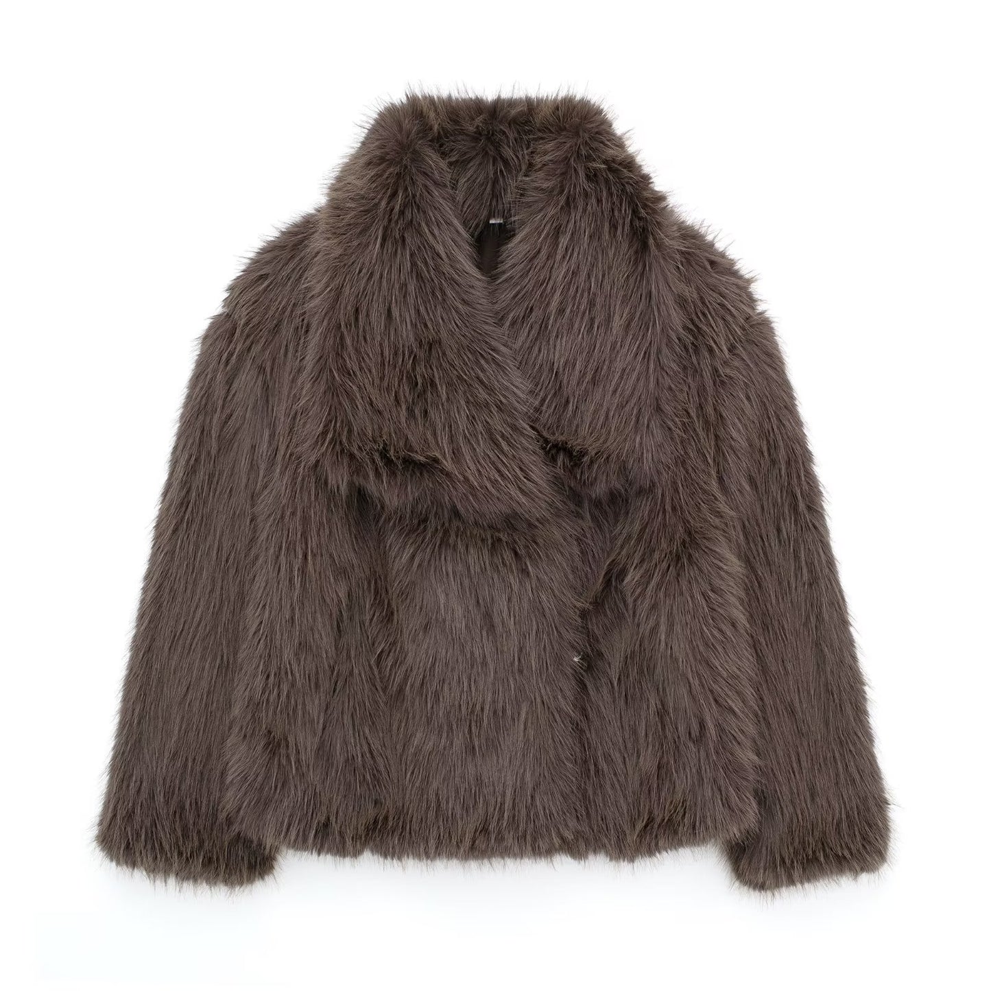 Veste Courte en Fausse Fourrure