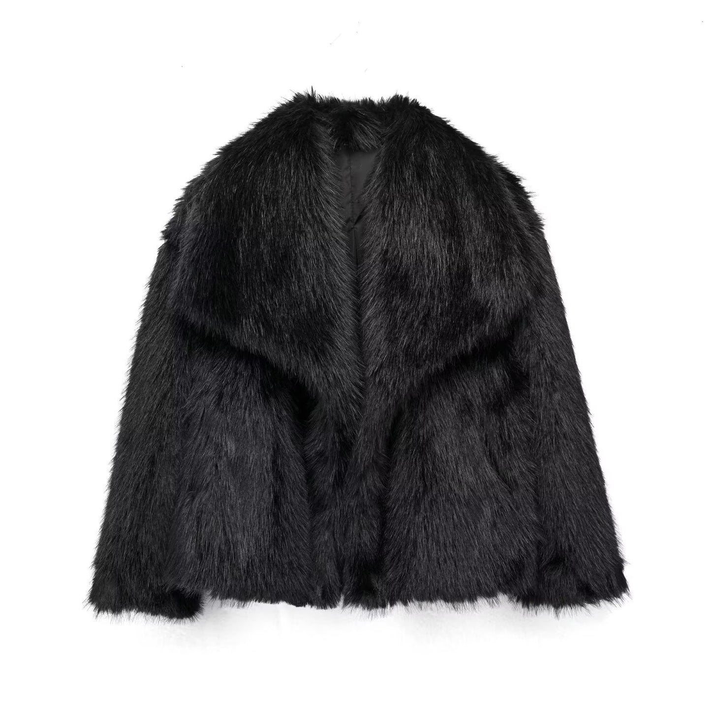 Veste Courte en Fausse Fourrure