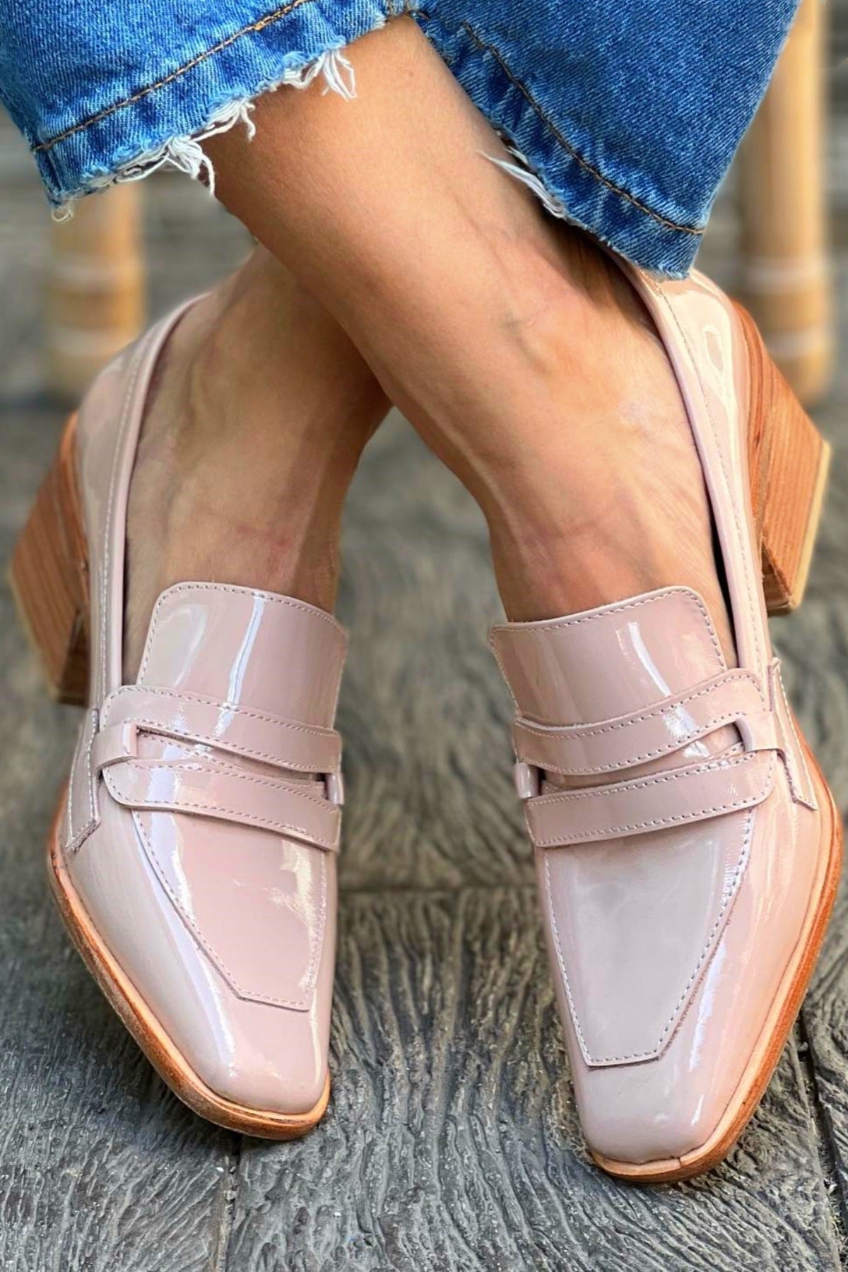 Escarpins à Talons Aiguilles Rose Poudré