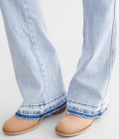 Jean Taille Haute à Boutons