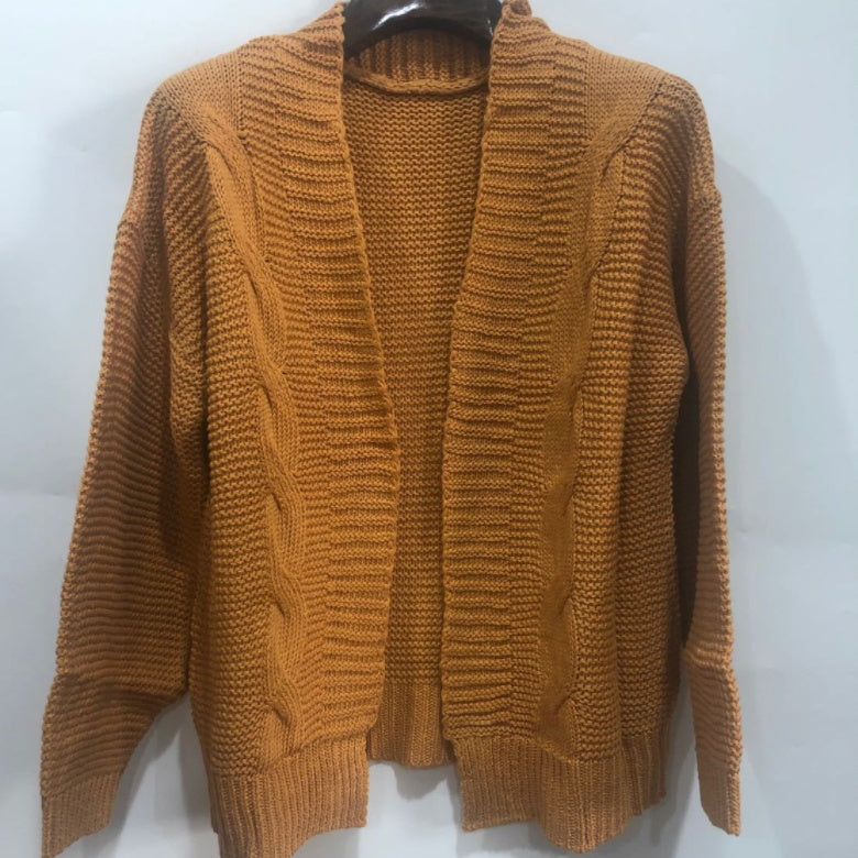 Cardigan en Mohair Synthétique Tricoté