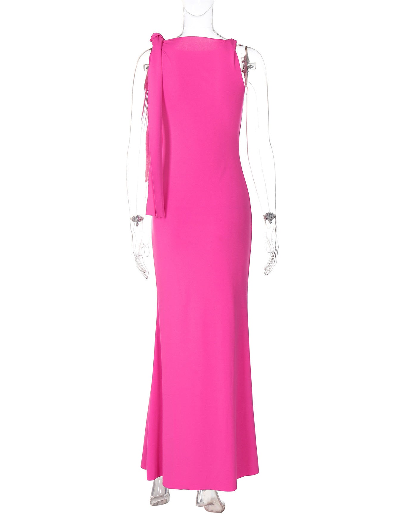 Robe Longue Asymétrique Sans Manches