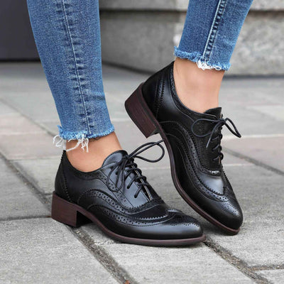 Chaussures Brogues Vintage à Lacets - Élégance et Style Authentique - Stelura