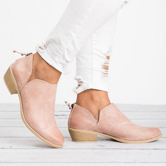 Bottines Rétro à Talons Hauts