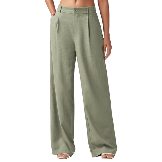 Pantalon Droit Décontracté avec Poches