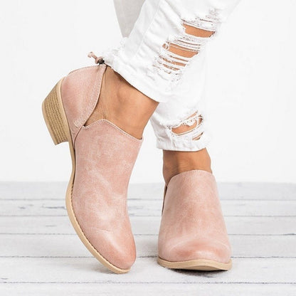 Bottines Rétro à Talons Hauts