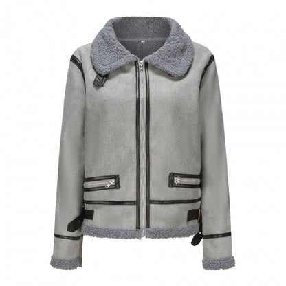 Veste en Fourrure Épaisse Femme