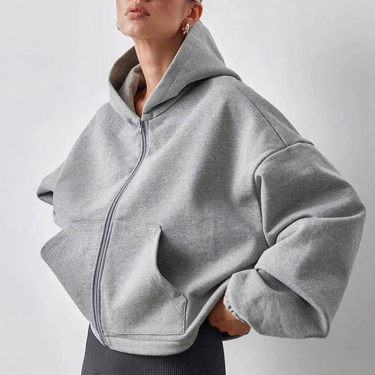 Sweatshirt à Capuche Zippé