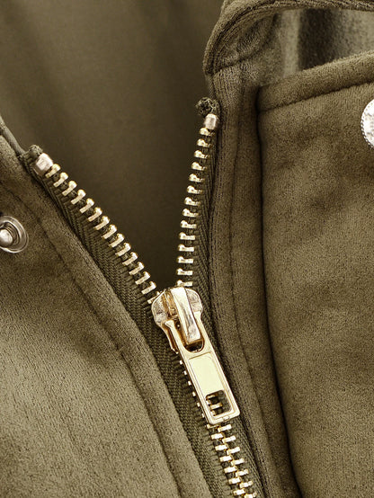 Veste Bomber en Daim Style Urbain