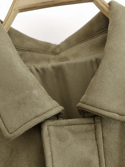 Veste Bomber en Daim Style Urbain