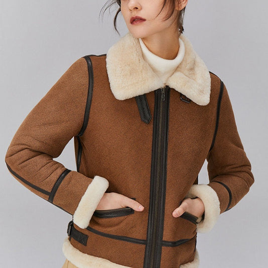 Veste en Fourrure Épaisse Femme