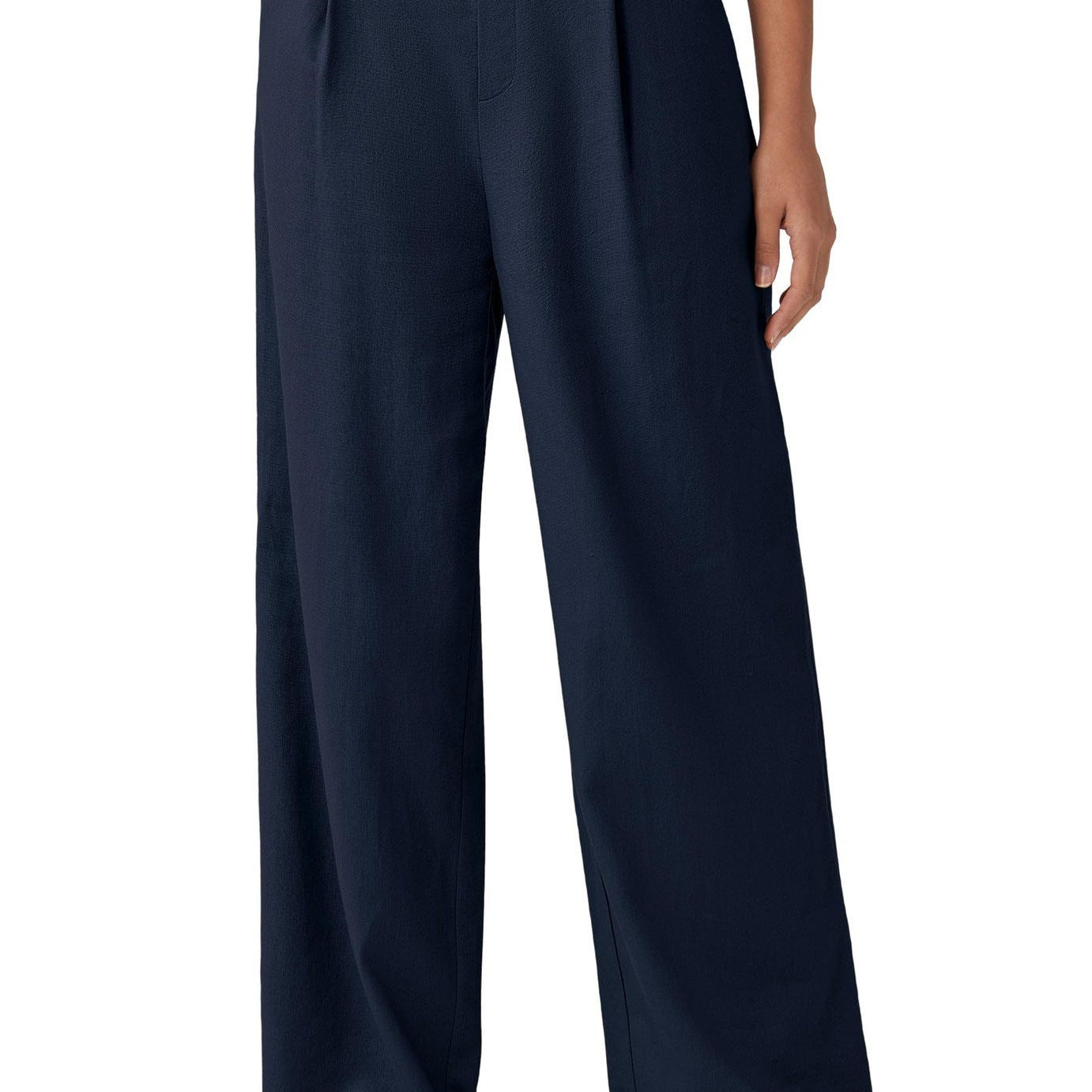 Pantalon Droit Décontracté avec Poches