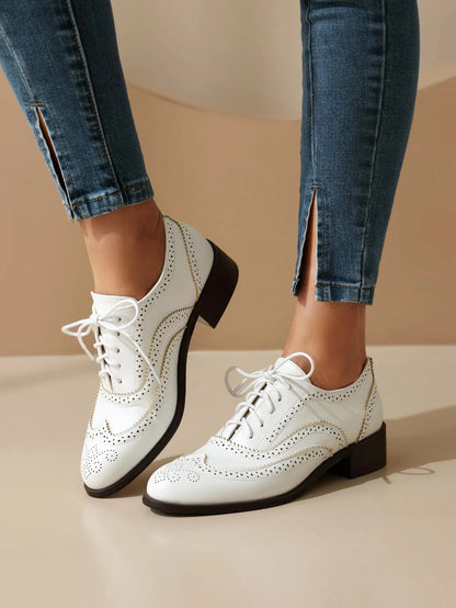 Chaussures Brogues Vintage à Lacets