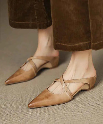 Escarpins Slingback en Cuir Véritable pour un Élégance Inégaléeescarpins slingback cuir véritabel - Stelura