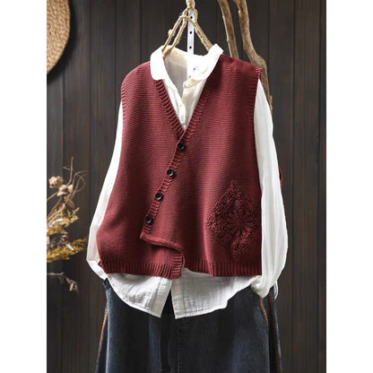 Cardigan en Coton Tricoté à Col V
