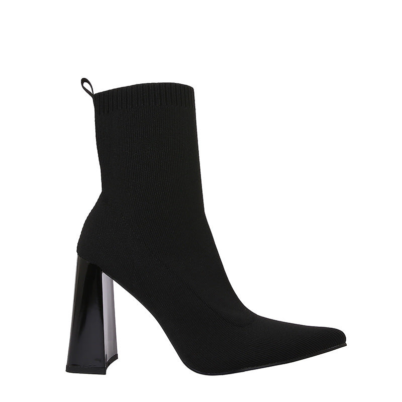 Bottines Chaussettes Tricotées