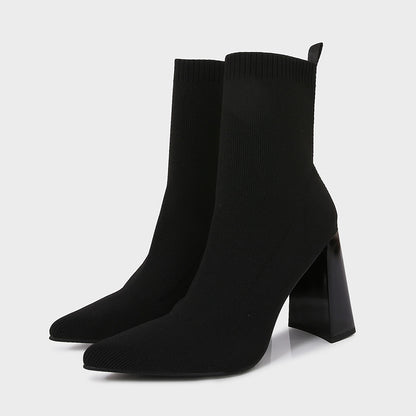 Bottines Chaussettes Tricotées