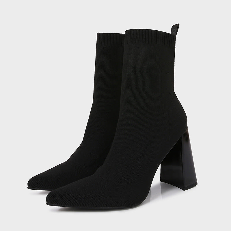 Bottines Chaussettes Tricotées