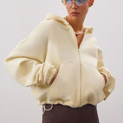 Sweatshirt à Capuche Zippé