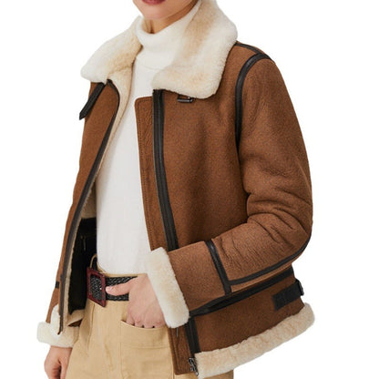 Veste en Fourrure Épaisse Femme